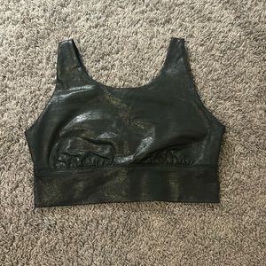 Aerie black sports bra top